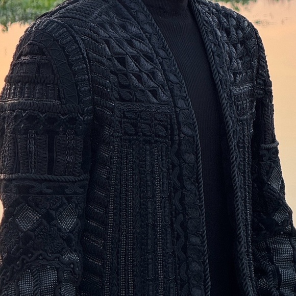 Authentic Balmain x H&M Embroidered Jacket US 34R - Picture 2 of 10